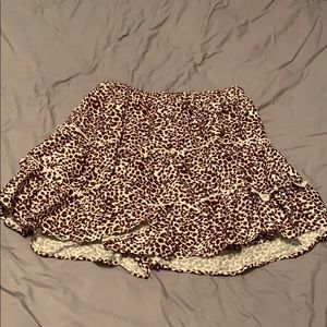 Cheatah print skirt